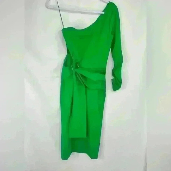 Alexis Royale One Shoulder Midi Dres in Jade Size XSmall - Picture 3 of 13